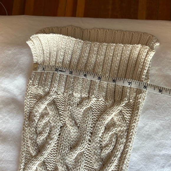 GAP Cream Cable Knit Hooded Scarf - Picture 6 of 6